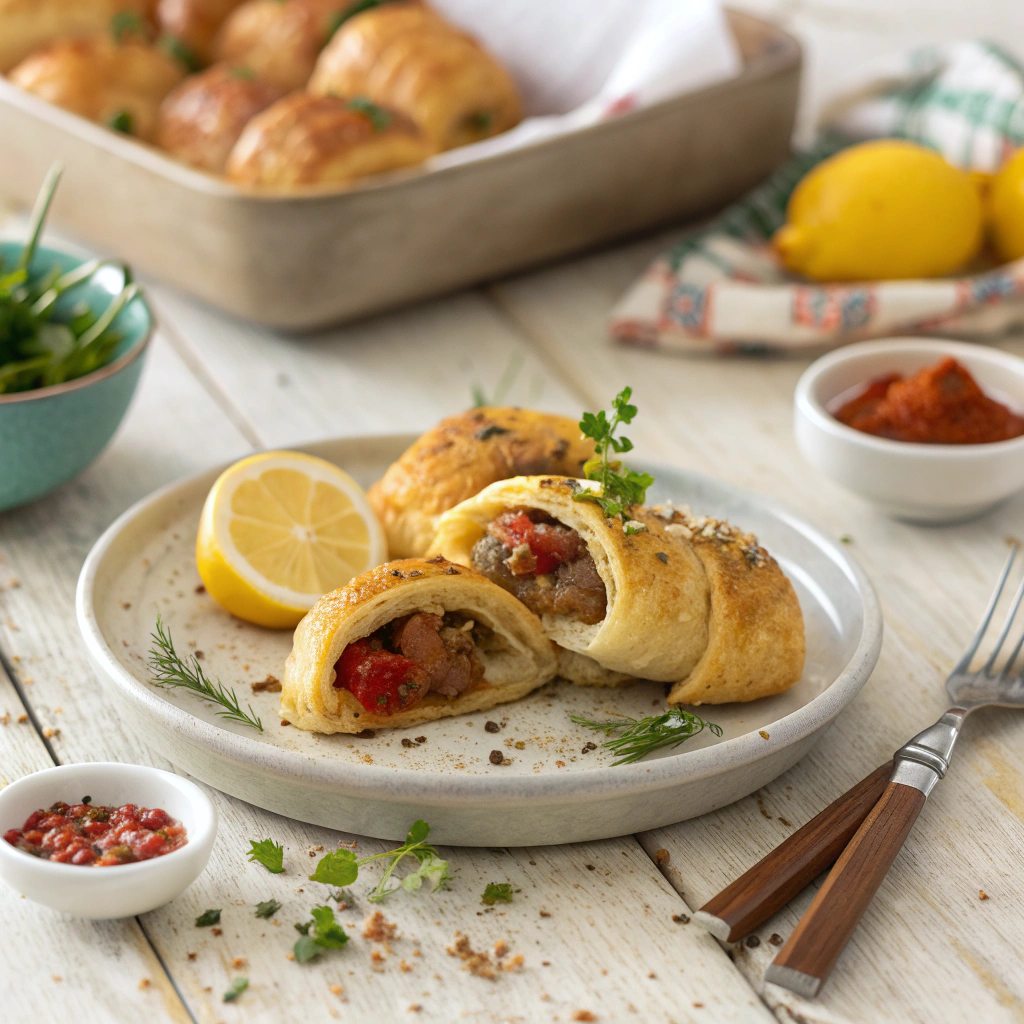 "Make these quick and delicious 3-ingredient breakfast sausage crescent rolls—perfect for busy mornings or a tasty brunch treat! Ready