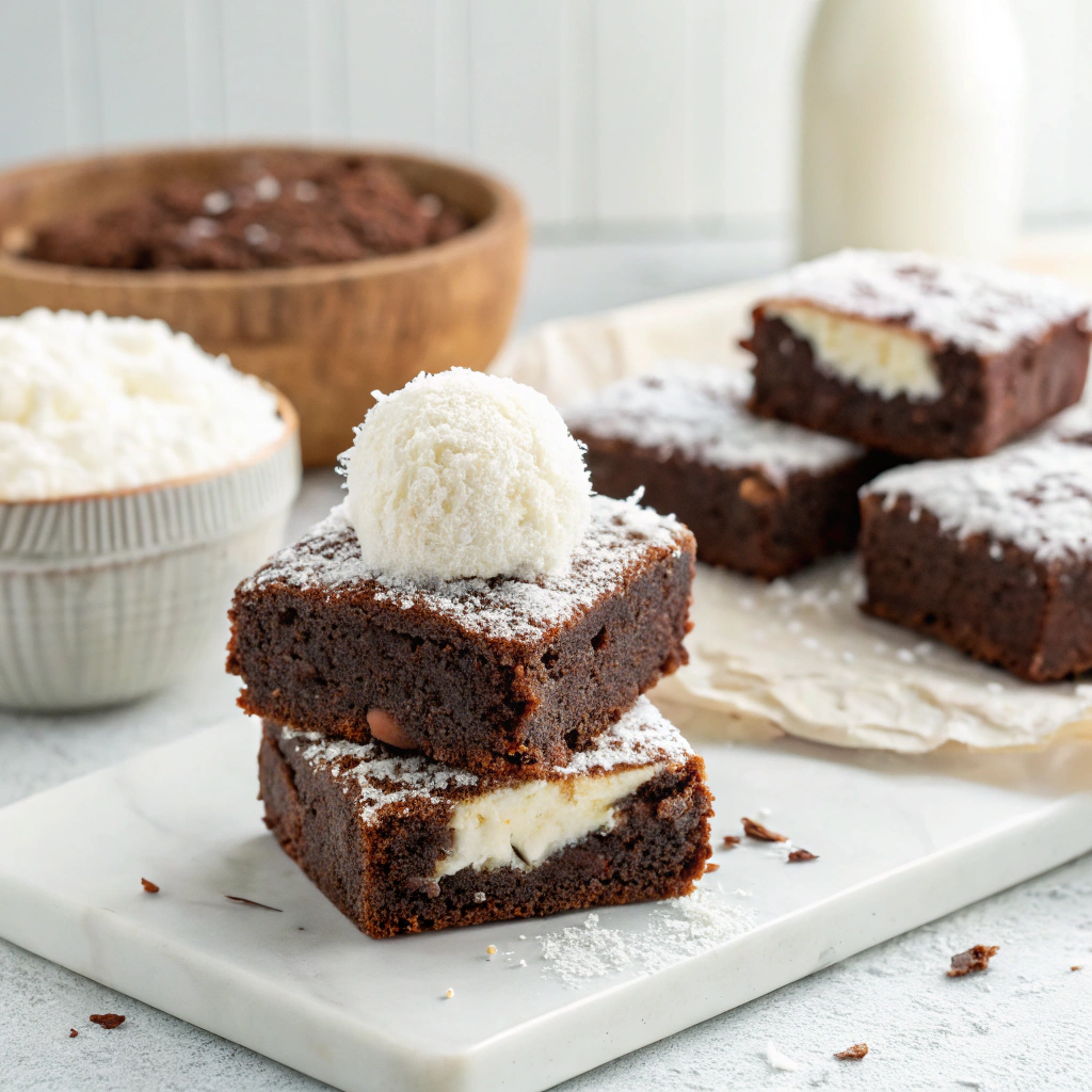 Keto Sno Ball Brownies How to Make Them with Only 6 Ingredients
