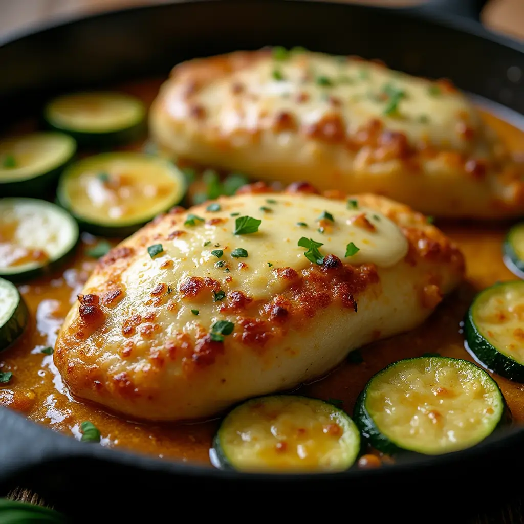 Keto diet meals – garlic butter chicken with zucchini